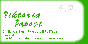 viktoria papszt business card